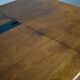 Important walnut executive desk for faram 1957 italy publisher 80's