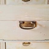 Craft furniture haberdashery - tall patinated chest of drawers - XXL chest of drawers
