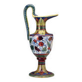 Vintage majolica vase, Gualdo Tadino factory, Italy, 1930s.