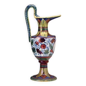 Vintage majolica vase, Gualdo Tadino factory, Italy, 1930s.