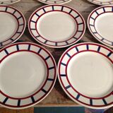 Series of 10 dessert plates