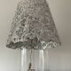 Vintage glass and aluminum lamp from the 70s