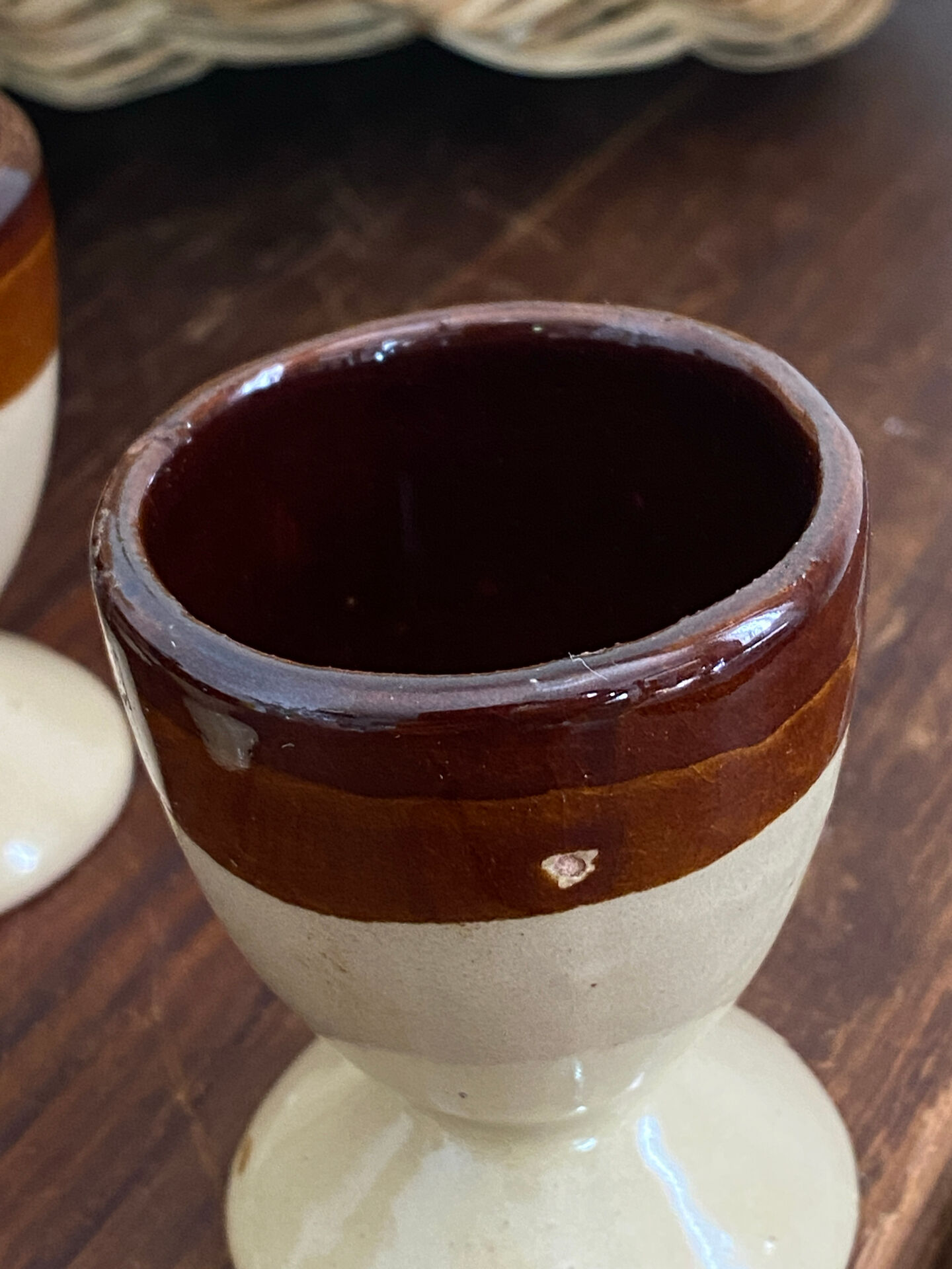 Stoneware egg cups