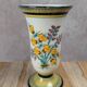 Antique Henriot Quimper vase with Breton floral decoration.