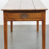 French Antique Dining Table / Desk with Drawer – Late 18th Century