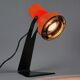 Vintage 1970s LYSKAER BELYSNING Orange Plastic Table Light.