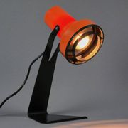 Vintage 1970s LYSKAER BELYSNING Orange Plastic Table Light.