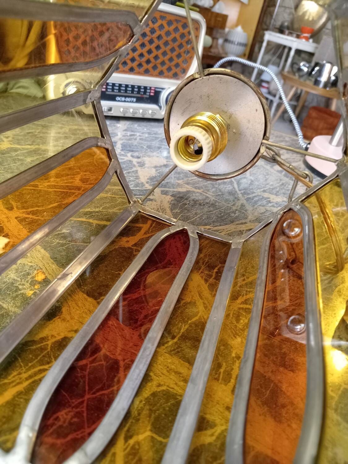 Stained glass suspension