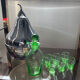 Vintage pear liqueur service in silver metal 70s