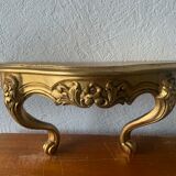 Gold wall shelf sellette