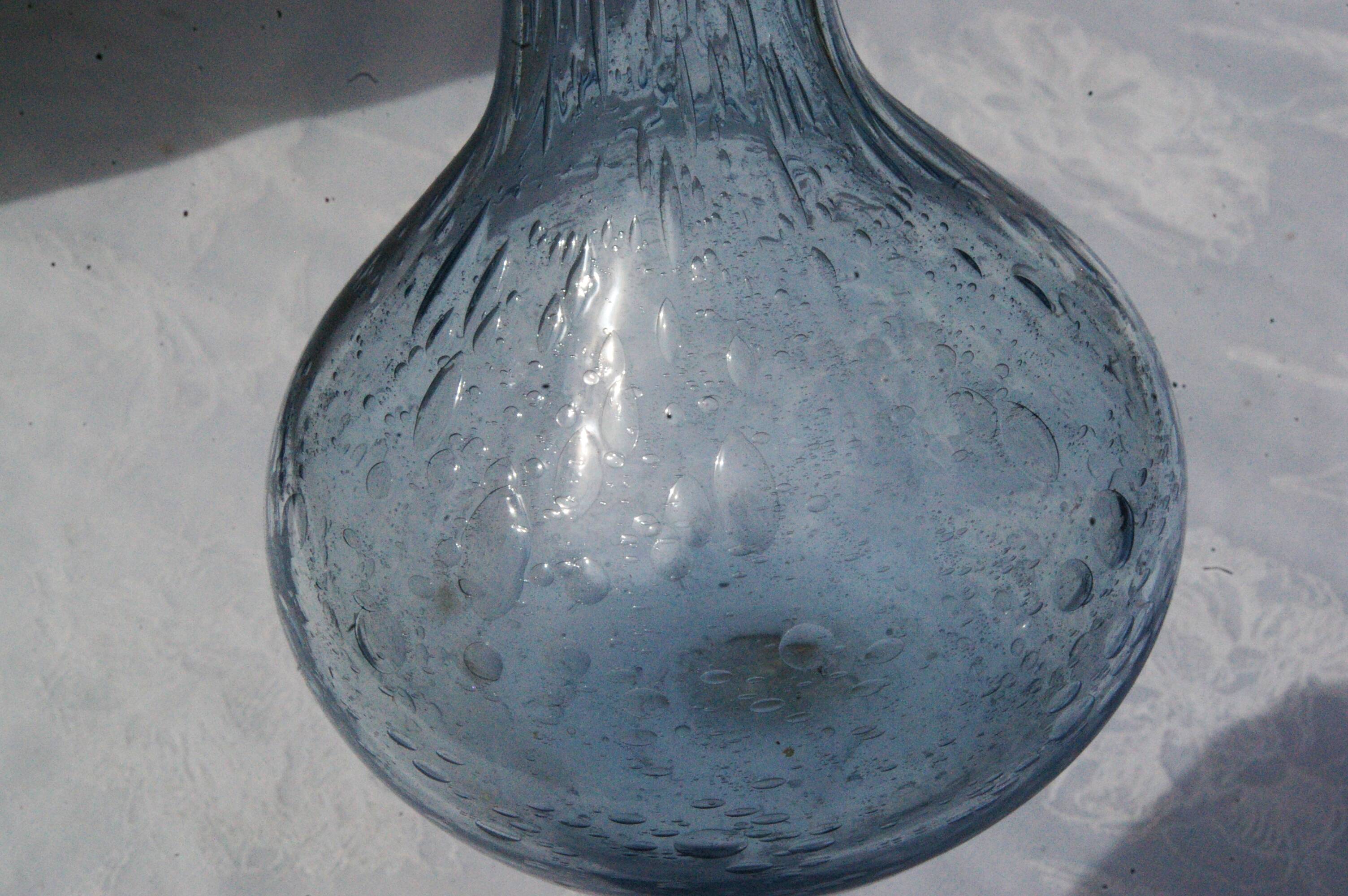 Soliflore vase in bubbled glass from Biot