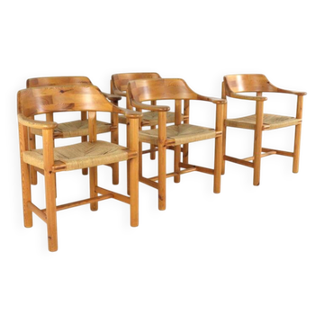 Set of 5 Rainer Daumiller for Hirtshals Savværk chairs