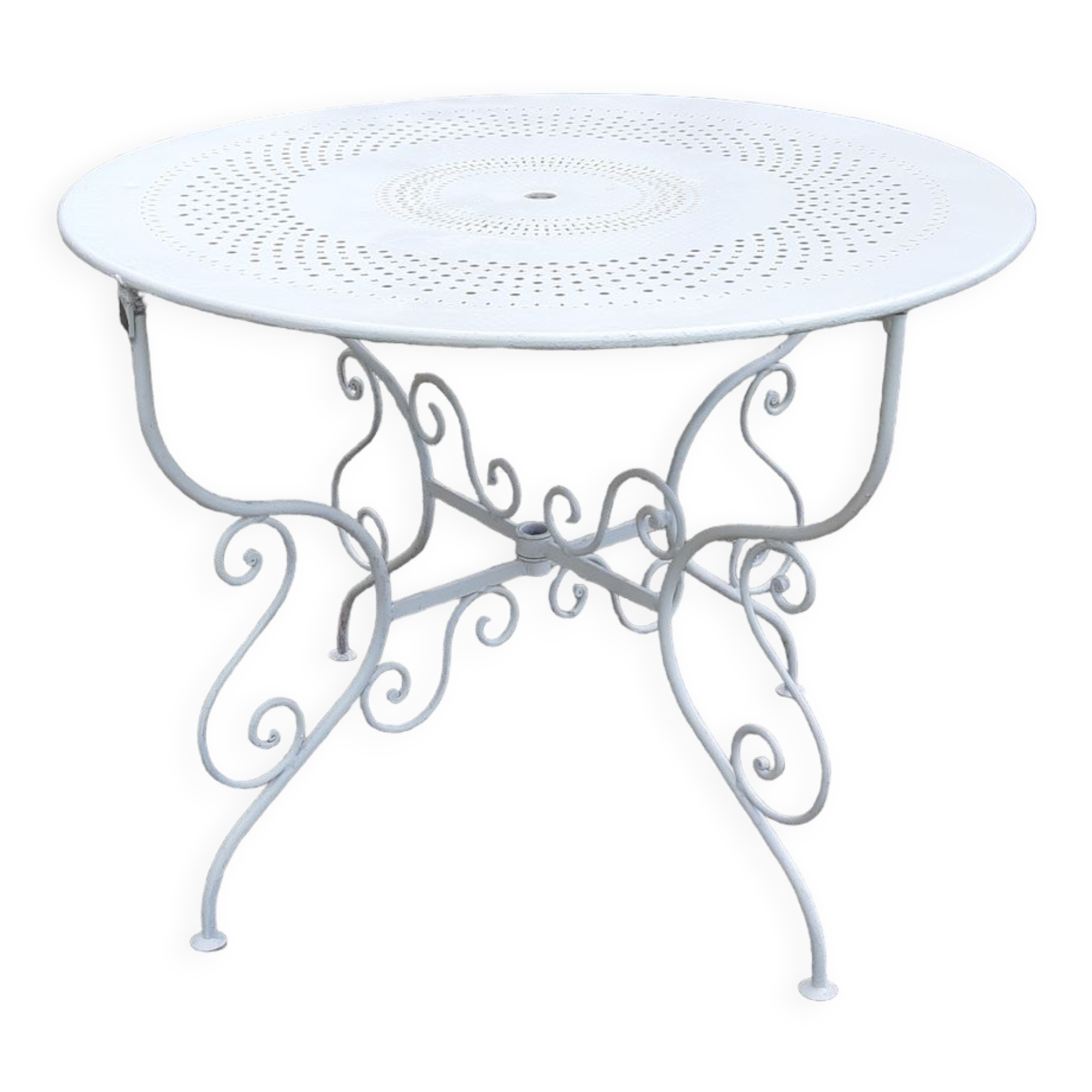 Garden table 1900 in wrought iron