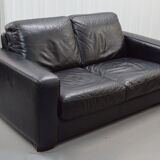 2-seater leather Natuzzi sofa with armchair