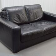 Canapé 2 places en cuir Natuzzi avec fauteuil