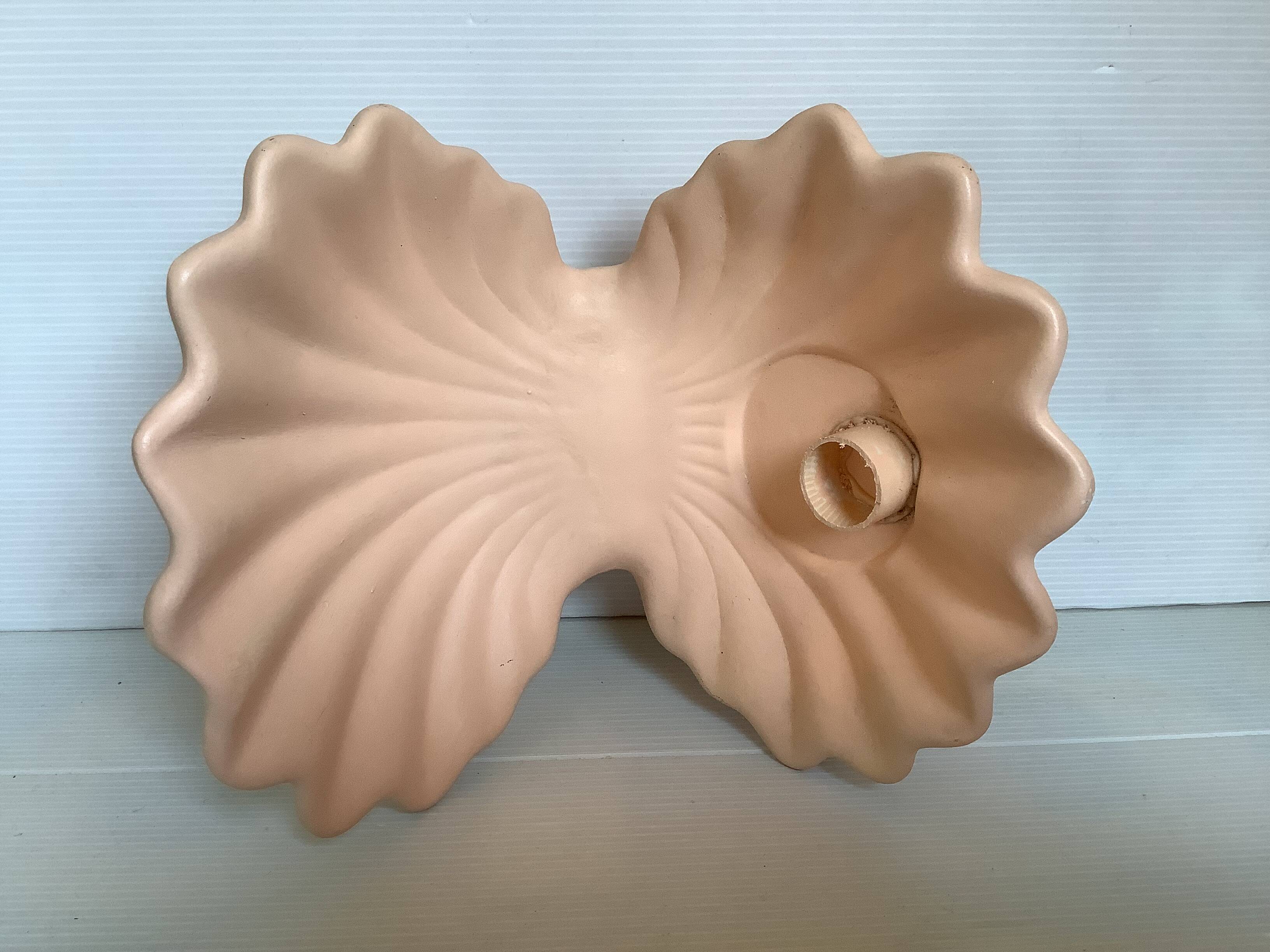 Scallop shell candle holder