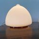 Pair of Czech Opaline Glass Sculptural Table Lamps, 1970s