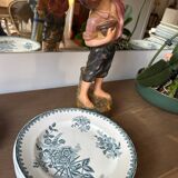 Assiettes en terre de fer Sarreguemines Margot