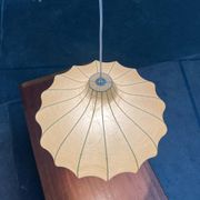 Modern mid-century Cocoon pendant lamp by Friedel Wauer for Goldkant Leuchten, Germany, 1960s.