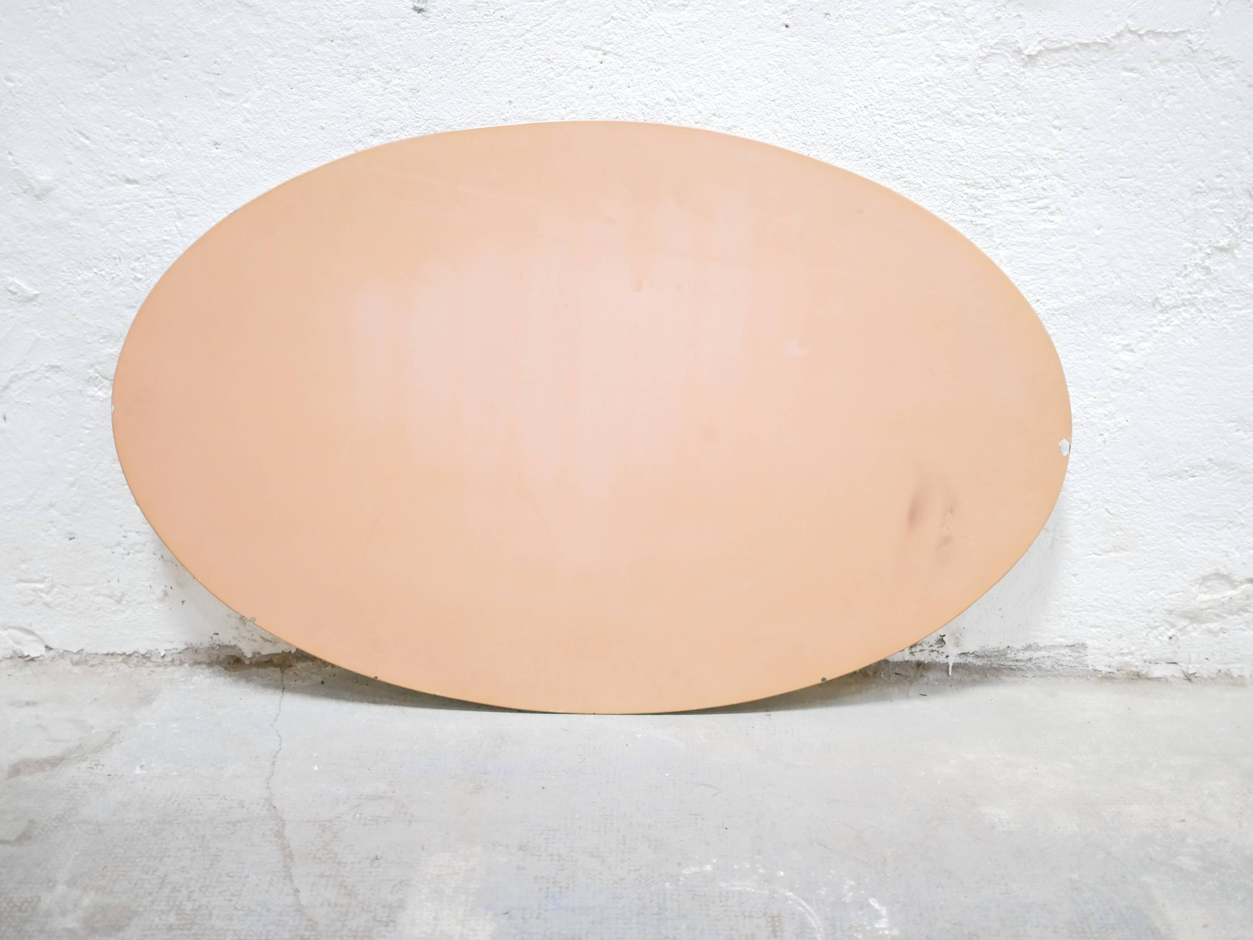 Mirror beveled art deco oval 59cm x 93cm