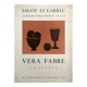 Véra fabre, galerie sagot-le garrec, 1971. original lithograph poster