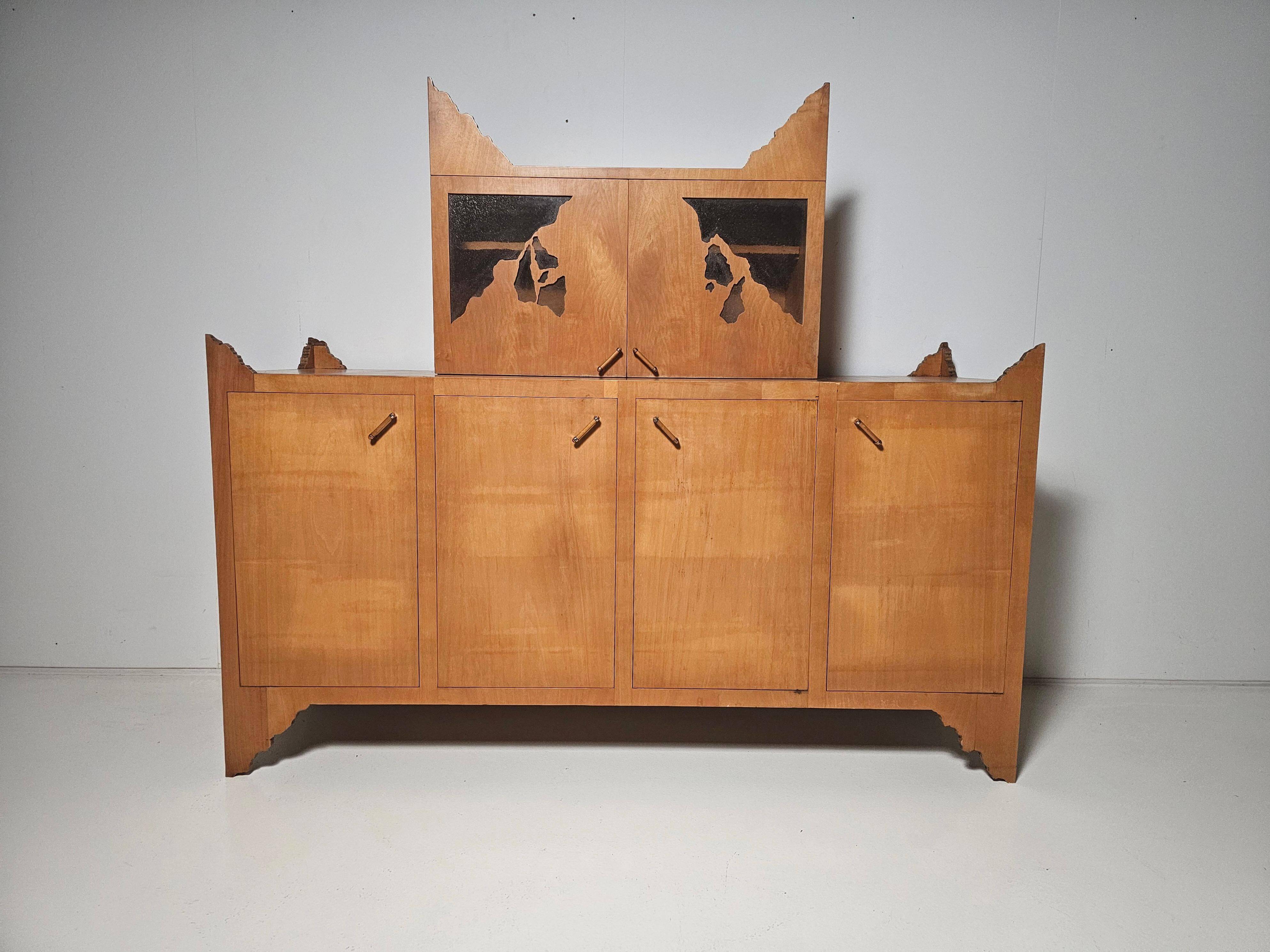 Buffet Breccia designed by Ugo La Pietra, Italy, 1980s