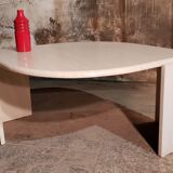 Travertine coffee table