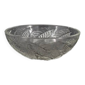 Cups "chestnut leaves" in Lalique glass, excellent condition, signed.