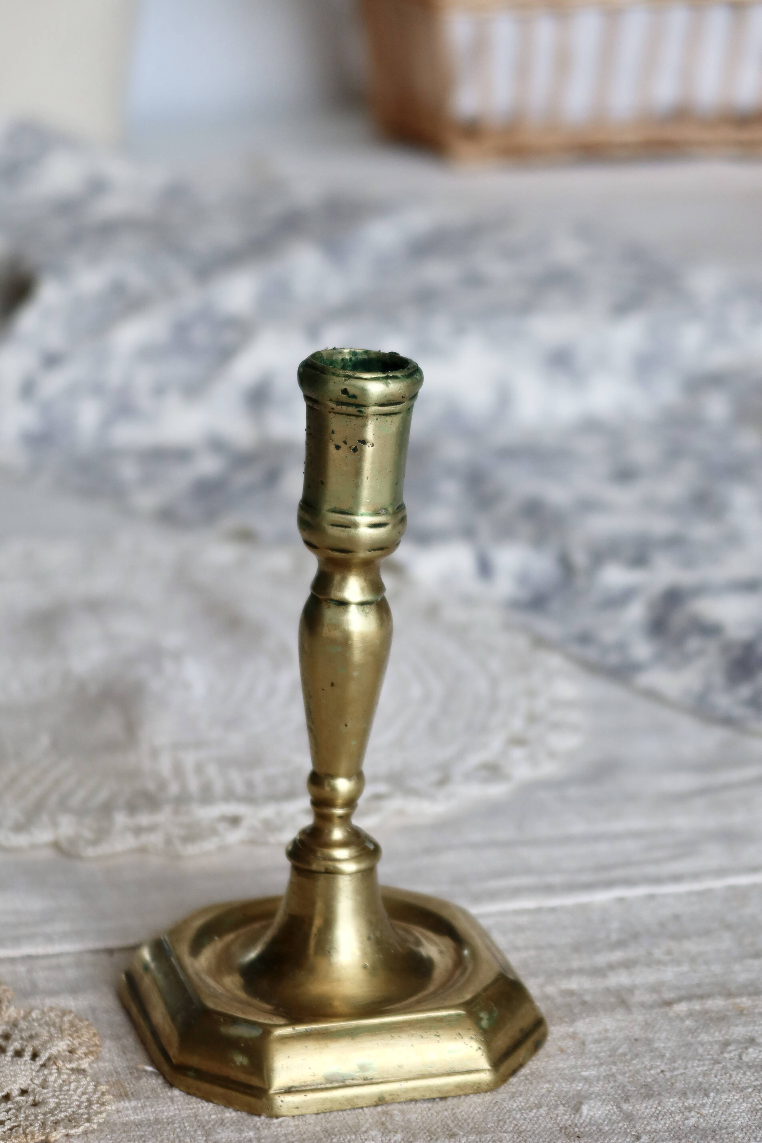 Vintage brass candle holder