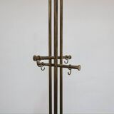 Modern Marble and Brass Coat Rack by Renato Zevi for Metalarte, 1970s