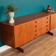 Vintage Teak Vanson Sideboard, British 1970s By Peter Haywood