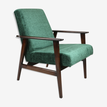 Vintage green bergen easy chair, 1970s