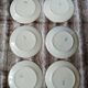 6 antique flat plates in ironstone Hb & Cie