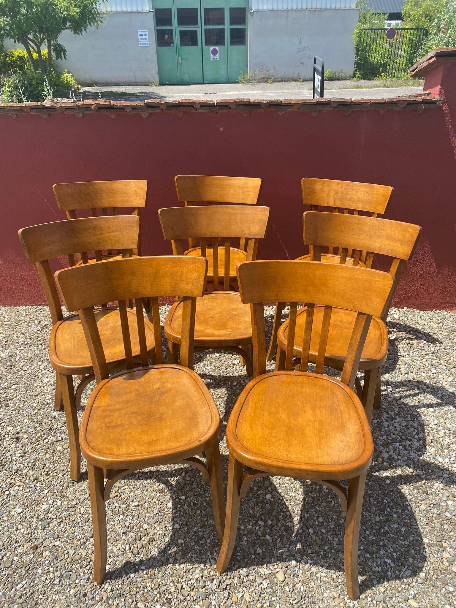 Set of 8 mahieu bistro chairs