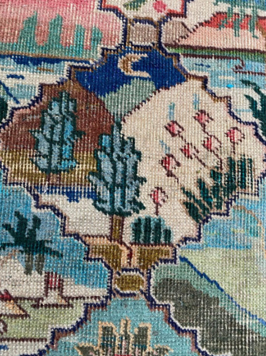 Vintage decorative carpet Mahal 129x79cm