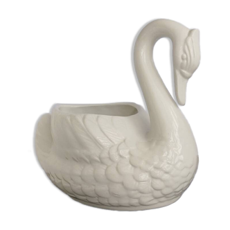 Ceramic swan pot