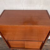 Scandinavian teak secretary cabinet