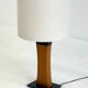 Italian mid-century teak table lamp