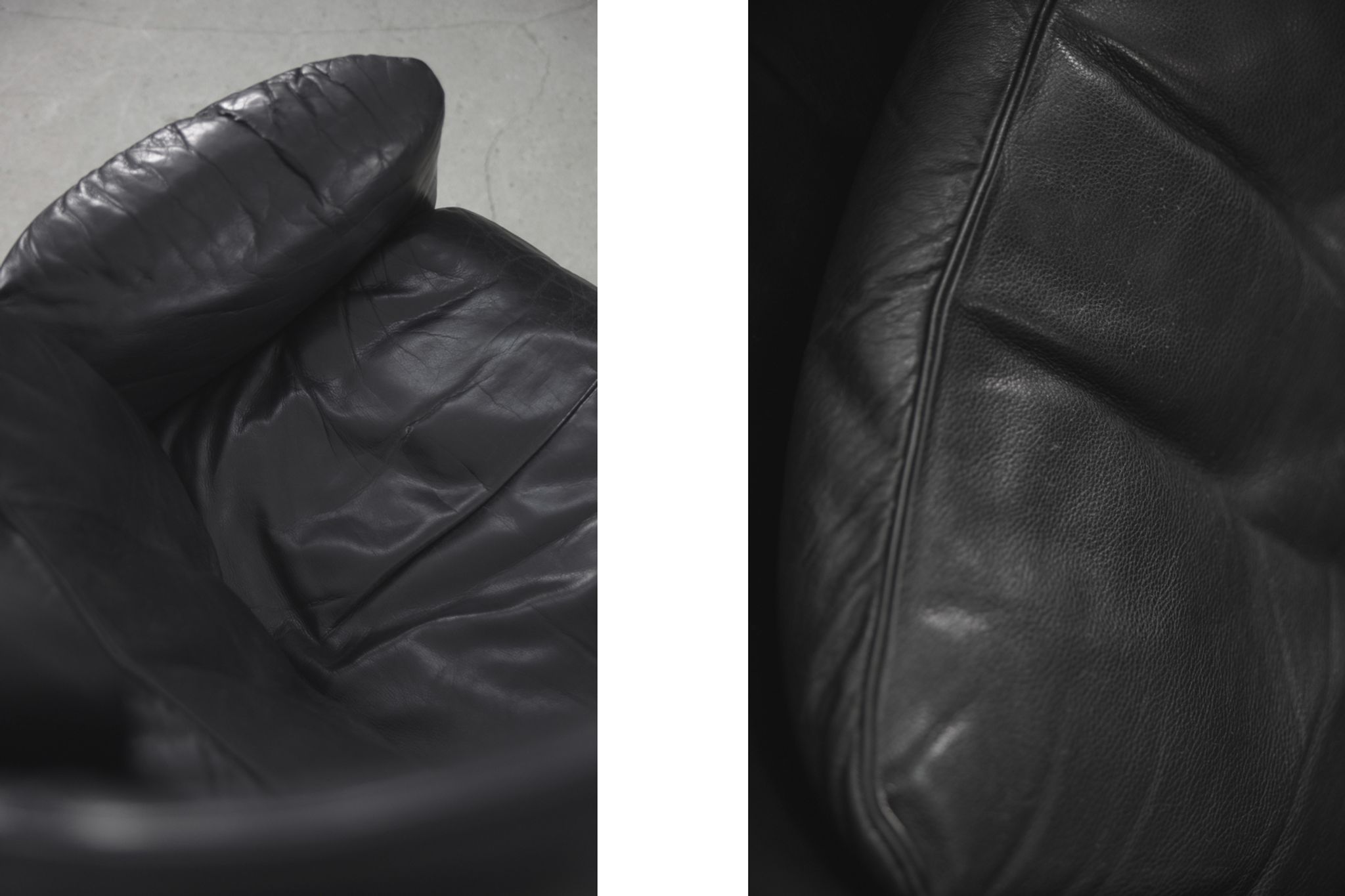 DS-23 leather lounge wing chair by Franz Josef Schulte for De Sede,1980
