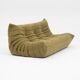 Canapé trois places Togo en bouclé olive par Michel Ducaroy pour Ligne Roset