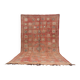 Terracotta Vintage Moroccan Rug 206 x 370 cm - Berber Wool Rug Handmade