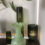 Vase opaline vert