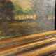 Antique painting from the late 19th century - Oil on panel in the Barbizon style.