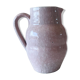 Pichet en céramique émaillée rose