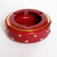 Ceramic and gold ashtray