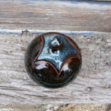Pot with ceramic lid of Vintage Art Feu Follet