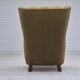 1960s, Danish highback armchair, original condition, cotton/wool.