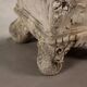 Antique plaster vase decorated with bunches of grapes, Italy, 19th century.