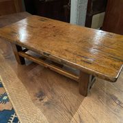 Table basse, Japon XIXe en bois massif, type Chabudai