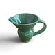 Pichet, pot à eau en faïence émaillée verte – HB Quimper, période art déco